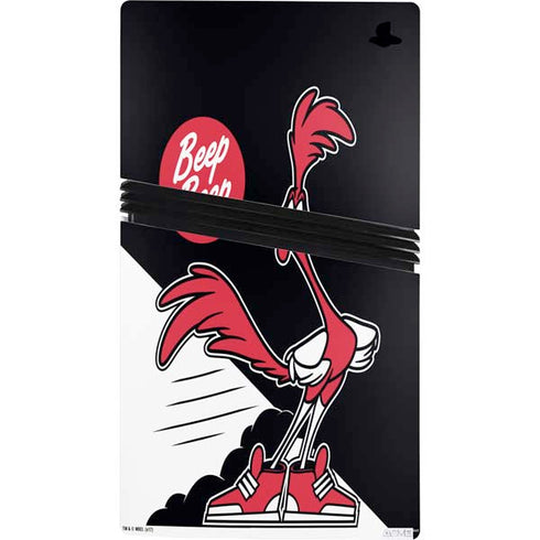 Looney Tunes Retro Road Runner PS5 Pro Console Skin